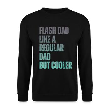 Bloc Flash Papa Boulderer - Sweat-shirt Unisexe - noir - Devant - Alina (178cm) & Michal (187cm)