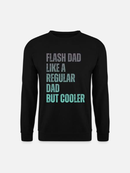 Bouldering Flash Papa Boulderer - Unisex Sweatshirt - black