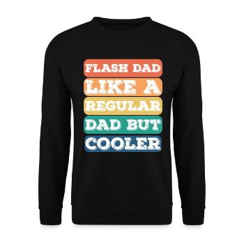 Bloc Flash Papa Boulderer - Sweat-shirt Unisexe - noir - Devant - Alina (178cm) & Michal (187cm)
