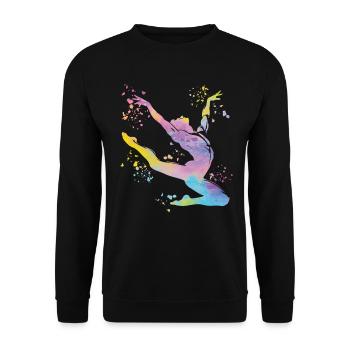 Gymnastics Floor Artistic Gymnastics - Unisex Sweatshirt - black - Front - Alina (178cm) & Michal (187cm)