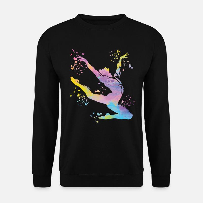 Gymnastics Floor Artistic Gymnastics - Unisex Sweatshirt - black