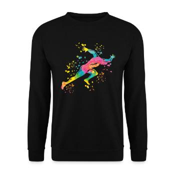 Sprinter Colorsplash Sprintender Sprint - Unisex Pullover - Schwarz - Vorne - Alina (178cm) & Michal (187cm)
