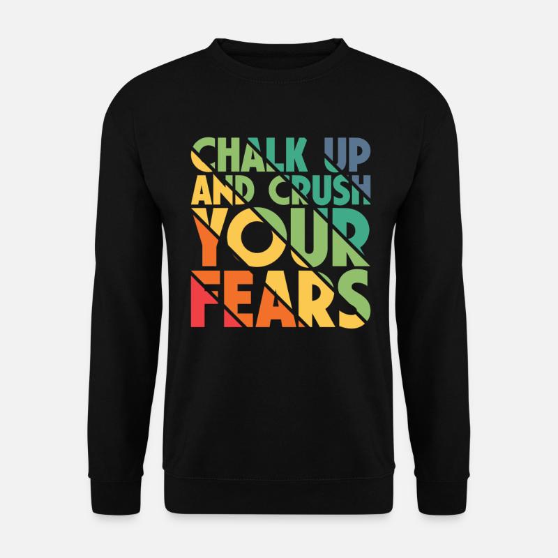 Bouldern Chalk Up Boulderer - Unisex Pullover - Schwarz