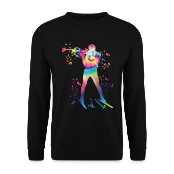 Biathlète Biathlon combiné nordique - Sweat-shirt Unisexe - noir - Devant - Alina (178cm) & Michal (187cm)