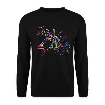 Curler Winter Sports Curling - Unisex Sweatshirt - black - Front - Alina (178cm) & Michal (187cm)