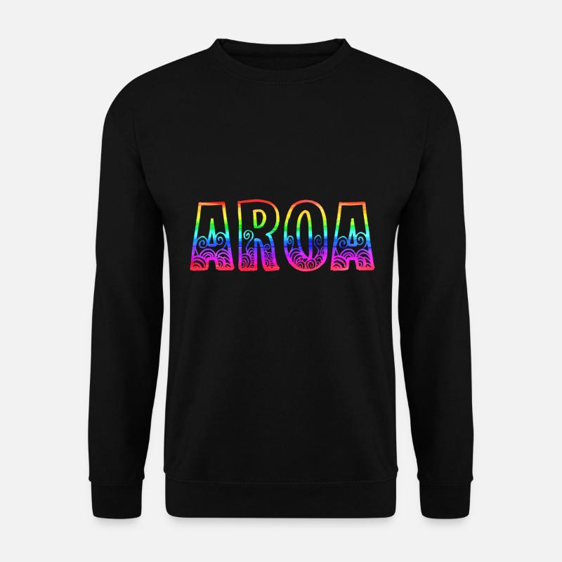 aroa rs regenbogen - Unisex Pullover - Schwarz