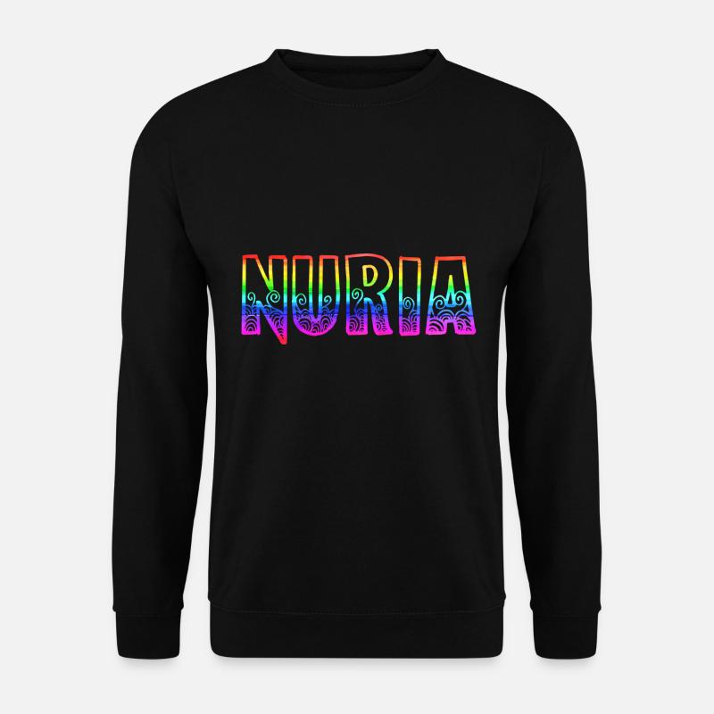 nuria rs regenbogen - Unisex Pullover - Schwarz