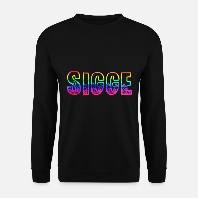sigge rs arc-en-ciel - Sweat-shirt Unisexe - noir