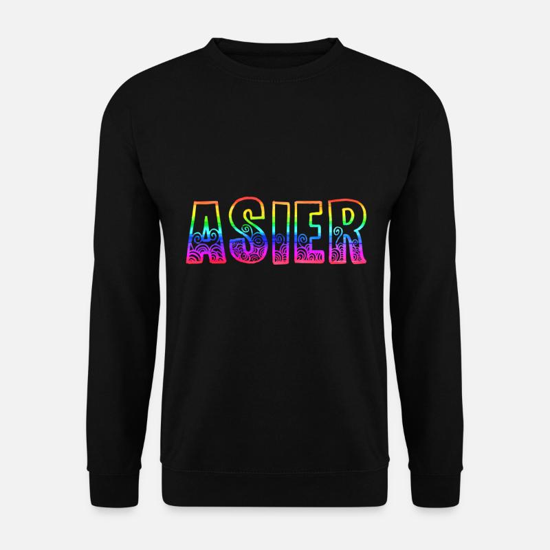 asier rs regenbogen - Unisex Pullover - Schwarz