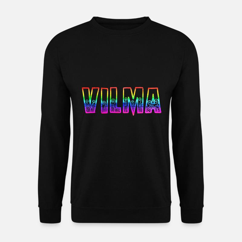 vilma rs regenbogen - Unisex Pullover - Schwarz