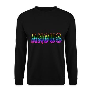 angus rs arc-en-ciel - Sweat-shirt Unisexe - noir - Devant - Alina (178cm) & Michal (187cm)