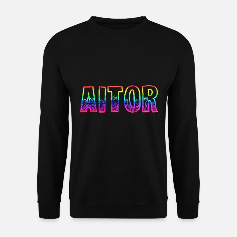 aitor rs regenbogen - Unisex Pullover - Schwarz