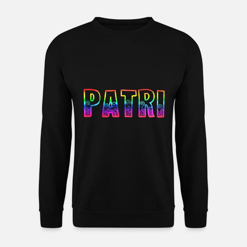 patri rs regenbogen - Unisex Pullover - Schwarz