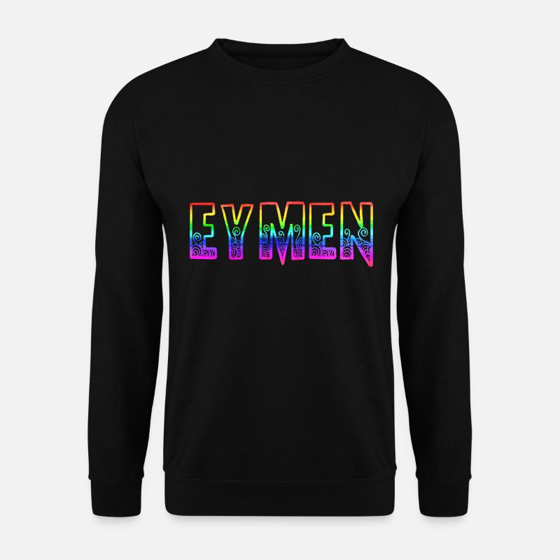 eymen rs regenbogen - Unisex Pullover - Schwarz