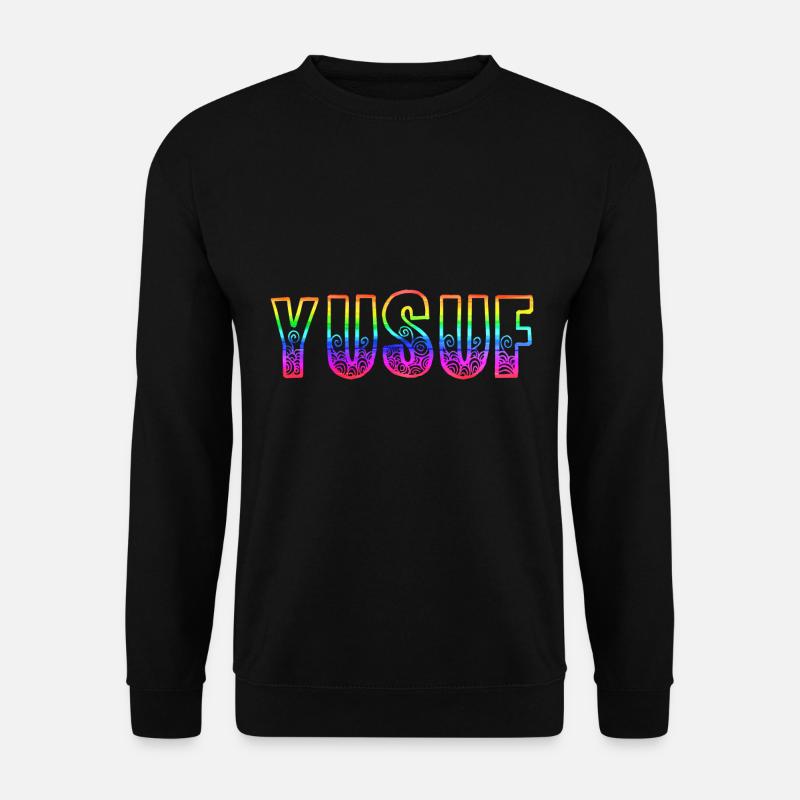 yusuf rs regenbogen - Unisex Pullover - Schwarz