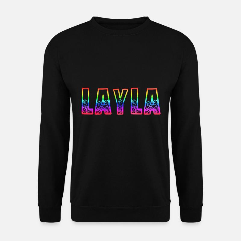 layla rs regenbogen - Unisex Pullover - Schwarz