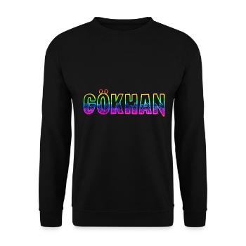 gökhan rs arc-en-ciel - Sweat-shirt Unisexe - noir - Devant - Alina (178cm) & Michal (187cm)
