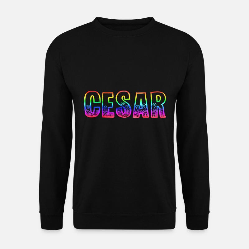 cesar rs regenbogen - Unisex Pullover - Schwarz