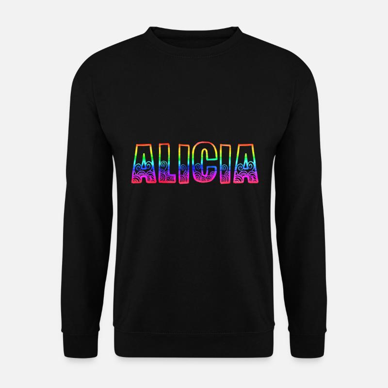 alicia rs regenbogen - Unisex Pullover - Schwarz