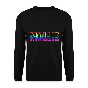 mollie rs rainbow - Unisex Sweatshirt - black - Front - Alina (178cm) & Michal (187cm)