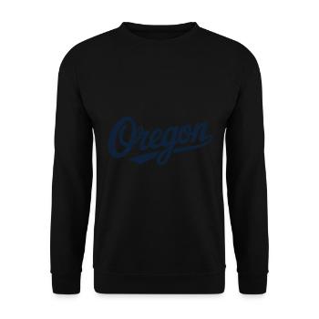 Oregon Portland Amerika Bundesstaat für Oregon - Unisex Pullover - Schwarz - Vorne - Alina (178cm) & Michal (187cm)