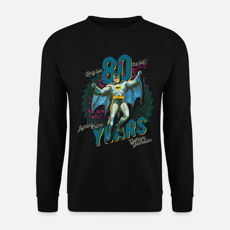 Batman 80 Ans Vintage - Sweat-shirt Unisexe - noir