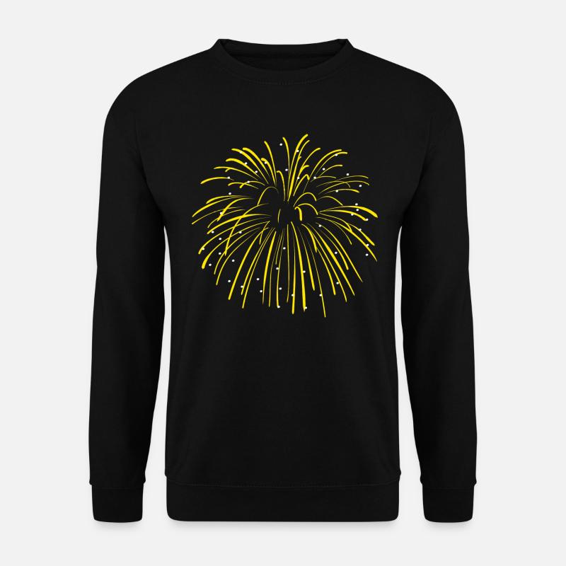 Pyro Feuerwerk Effekt - Unisex Pullover - Schwarz
