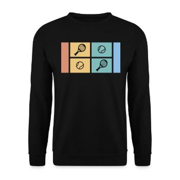 Padel Player Padel Player Paddle Padel Tennis - Unisex Sweatshirt - black - Front - Alina (178cm) & Michal (187cm)