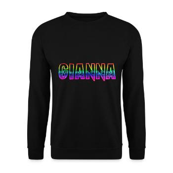 gianna rs rainbow - Unisex Sweatshirt - black - Front - Alina (178cm) & Michal (187cm)
