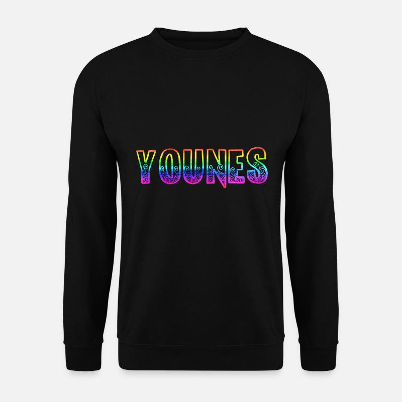 younes rs regenbogen - Unisex Pullover - Schwarz