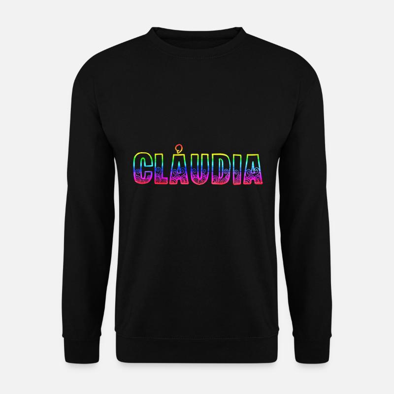 claudia rs regenbogen - Unisex Pullover - Schwarz