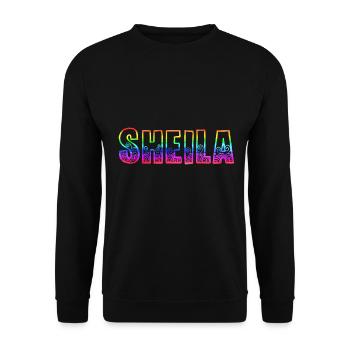 Sheila RS Arc-en-ciel - Sweat-shirt Unisexe - noir - Devant - Alina (178cm) & Michal (187cm)