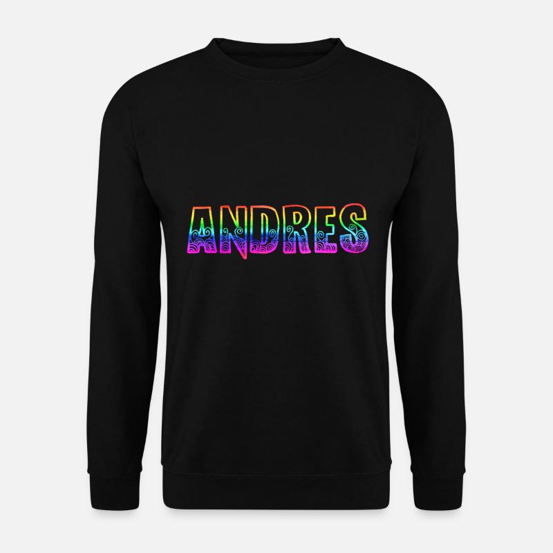andres rs regenbogen - Unisex Pullover - Schwarz