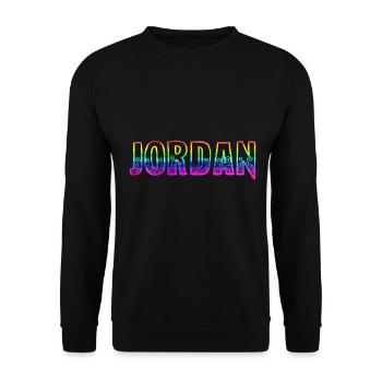 jordan rs rainbow - Unisex Sweatshirt - black - Front - Alina (178cm) & Michal (187cm)
