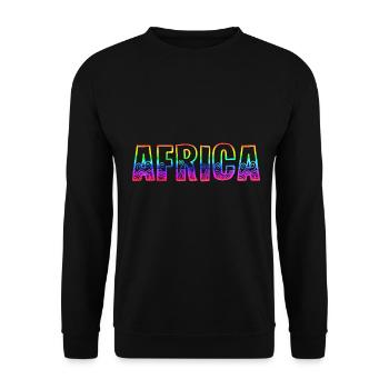 africa rs arc-en-ciel - Sweat-shirt Unisexe - noir - Devant - Alina (178cm) & Michal (187cm)