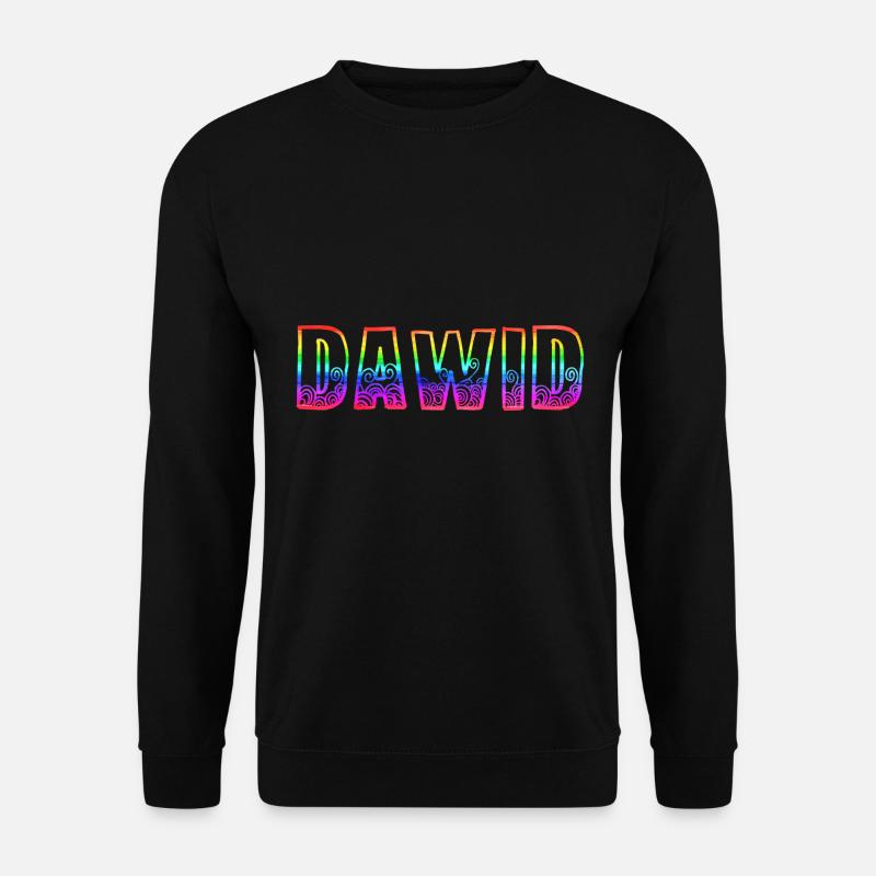 dawid rs regenbogen - Unisex Pullover - Schwarz