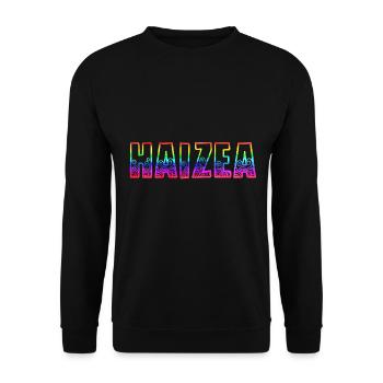 Haizea RS Rainbow - Unisex Sweatshirt - black - Front - Alina (178cm) & Michal (187cm)