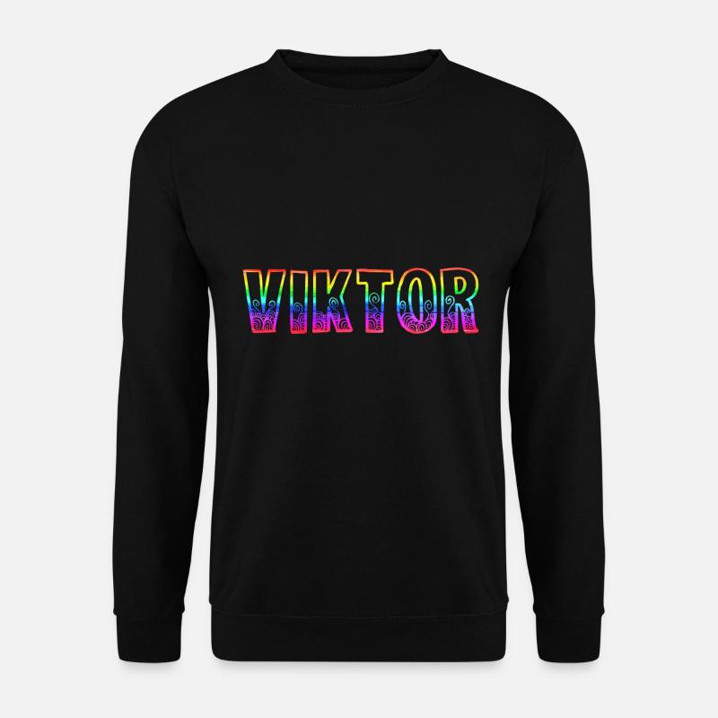 viktor rs regenbogen - Unisex Pullover - Schwarz