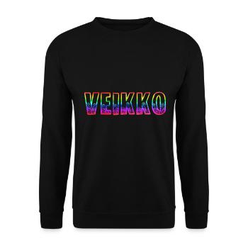 veikko rs regenbogen - Unisex Pullover - Schwarz - Vorne - Alina (178cm) & Michal (187cm)