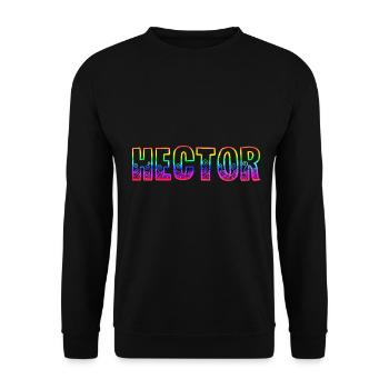 Hector RS Arc-en-ciel - Sweat-shirt Unisexe - noir - Devant - Alina (178cm) & Michal (187cm)
