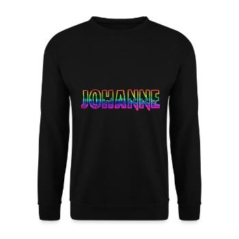 johanne rs arc-en-ciel - Sweat-shirt Unisexe - noir - Devant - Alina (178cm) & Michal (187cm)