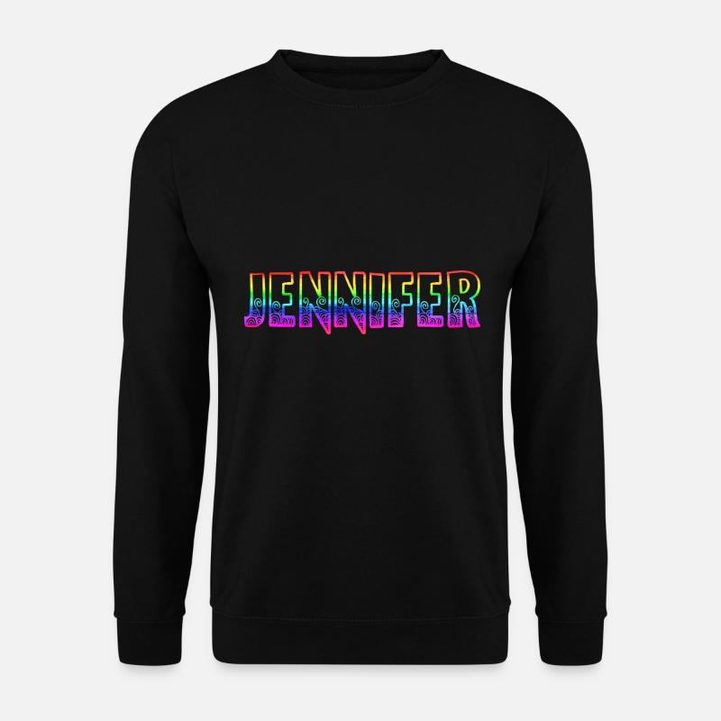 jennifer rs regenbogen - Unisex Pullover - Schwarz