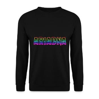 Ariadna RS Arc-en-ciel - Sweat-shirt Unisexe - noir - Devant - Alina (178cm) & Michal (187cm)