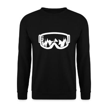 Ski Snowboard Ski Lunettes de ski Sports d'hiver - Sweat-shirt Unisexe - noir - Devant - Alina (178cm) & Michal (187cm)