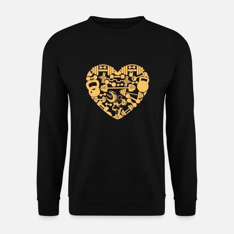 Ich mag Fitnessstudio - Unisex Pullover - Schwarz