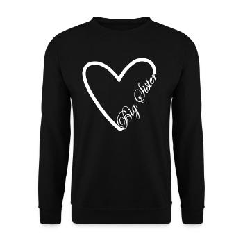 Grande sœur Grande sœur - Sweat-shirt Unisexe - noir - Devant - Alina (178cm) & Michal (187cm)