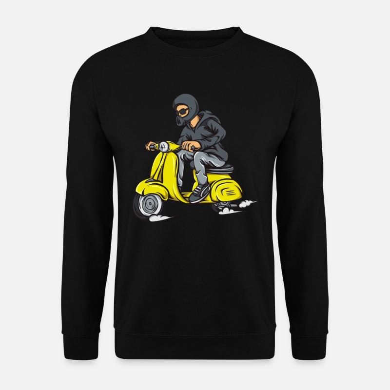 Moped Mofafahrer - Unisex Pullover - Schwarz