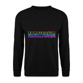 Mariona RS Arc-en-ciel - Sweat-shirt Unisexe - noir - Devant - Alina (178cm) & Michal (187cm)