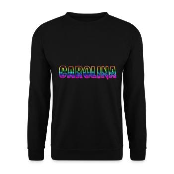 carolina rs arc-en-ciel - Sweat-shirt Unisexe - noir - Devant - Alina (178cm) & Michal (187cm)