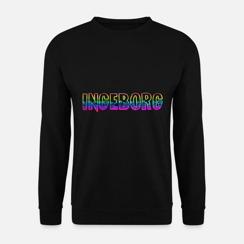 ingeborg rs rainbow - Unisex Sweatshirt - black